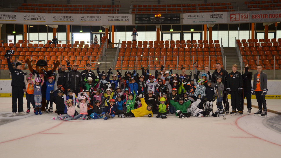 Viele glückliche Kinder gab es beim dritten Kids Hockey Day zu sehen.