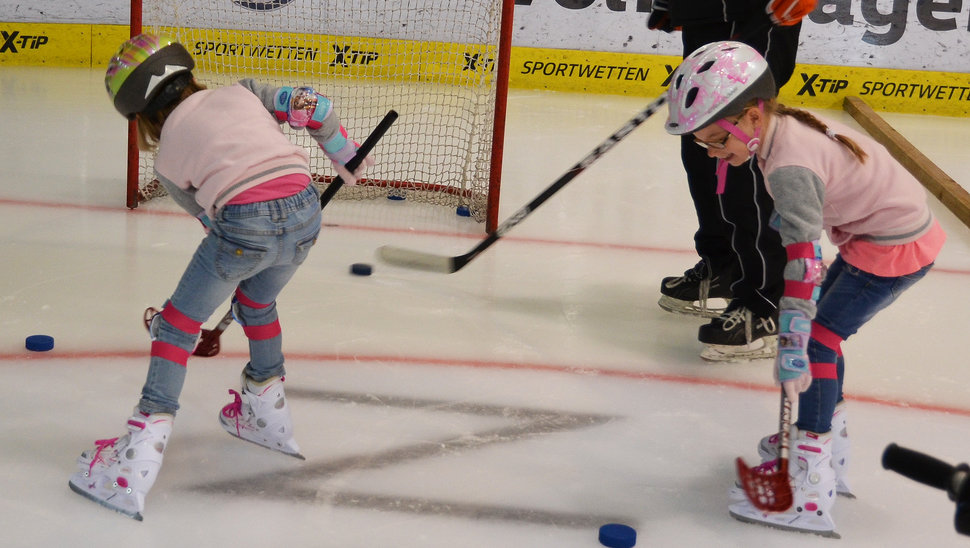 Viel Spaß hatten die Teilnehmerinnen und Teilnehmer des fünften Kids Hockey Day.