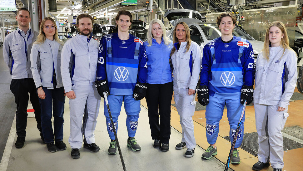 News: Grizzlys tragen Sondertrikots am VW-Spieltag