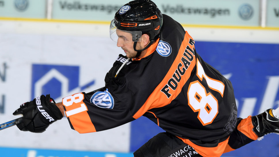 Kris Foucault und die Grizzlys wollen zum elften Mal in Serie in Ingolstadt gewinnen.