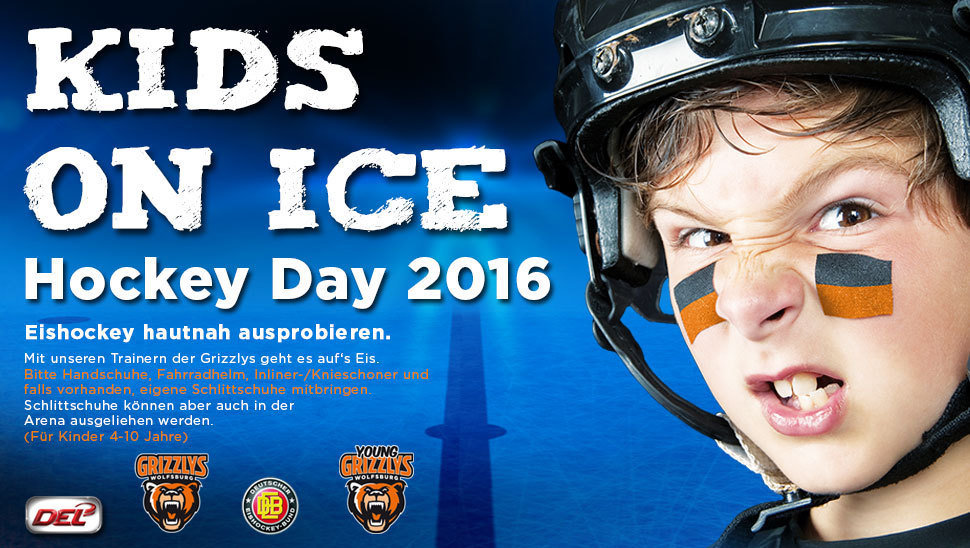 Die Grizzlys und ihre Nachwuchsabteilung der Young Grizzlys laden zum zweiten Kids Hockey Day der Clubhistorie ein.