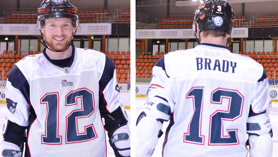 Jimmy Sharrow freute sich als glühender Patriots-Fan über den Sieg seiner Mannschaft.