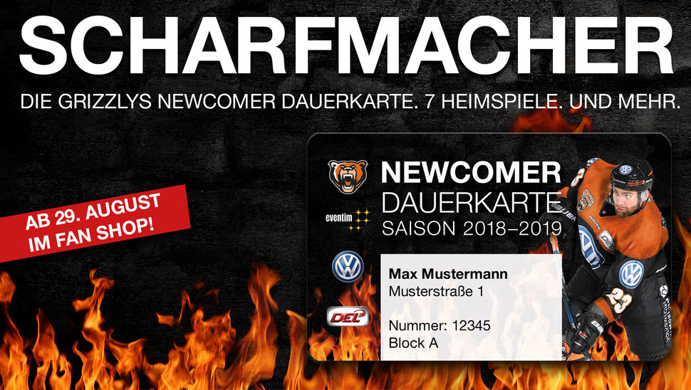 Ab Mittwoch im Shop: Die Newcomer-Dauerkarte.