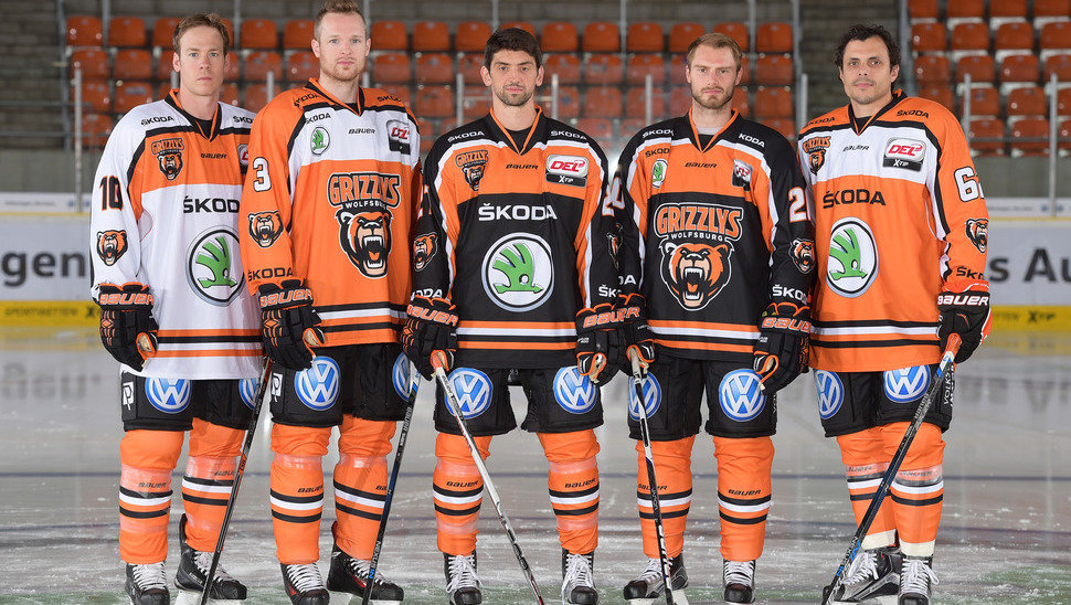 So sehen sie aus: Die neuen Trikots der Grizzlys.