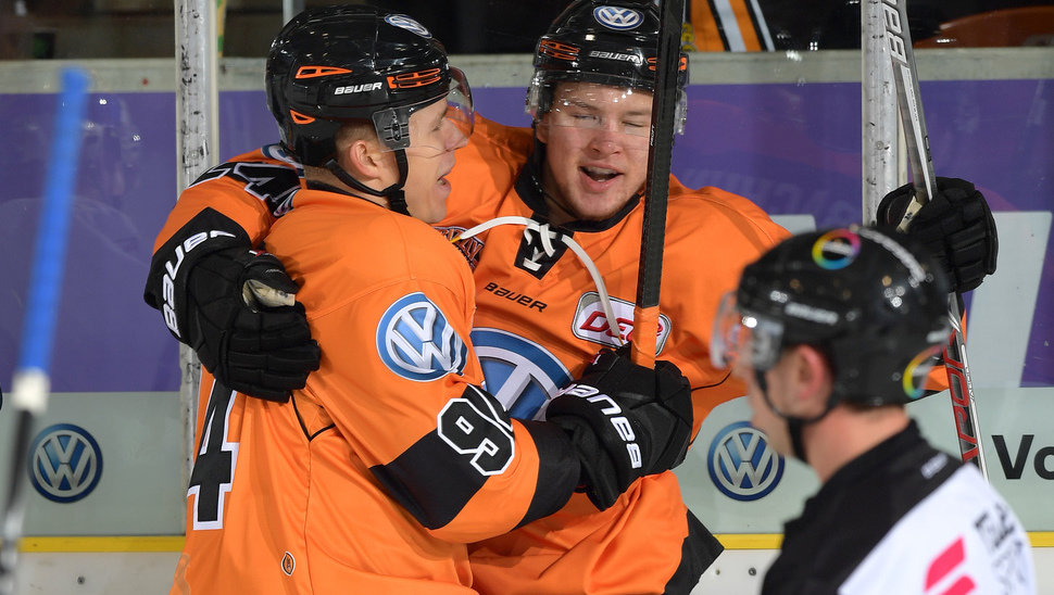 Alexander Karachun und Carter Proft waren für den ersten Grizzlys-Treffer verantwortlich.