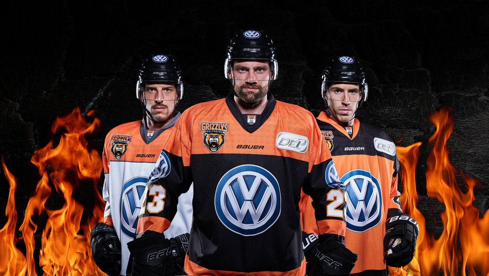 So sehen sie aus: Die neuen Trikots der Grizzlys.