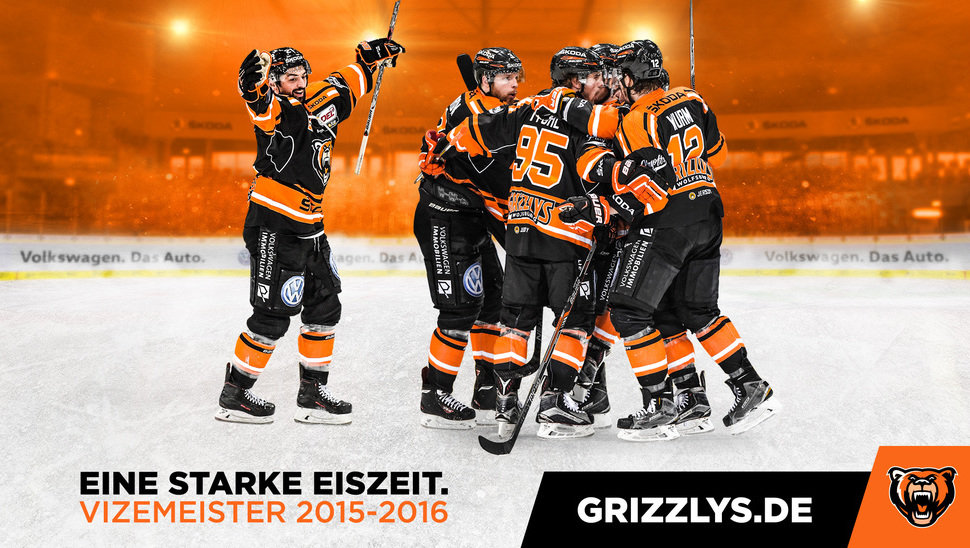 Zum zweiten Mal nach 2011 sind die Grizzlys Wolfsburg deutscher Vizemeister. Bild: City-Press.